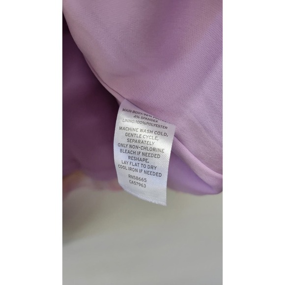 BP.  Lace Cami Mesh Minidress - Purple Mineral Abstract - Picture 8 of 8